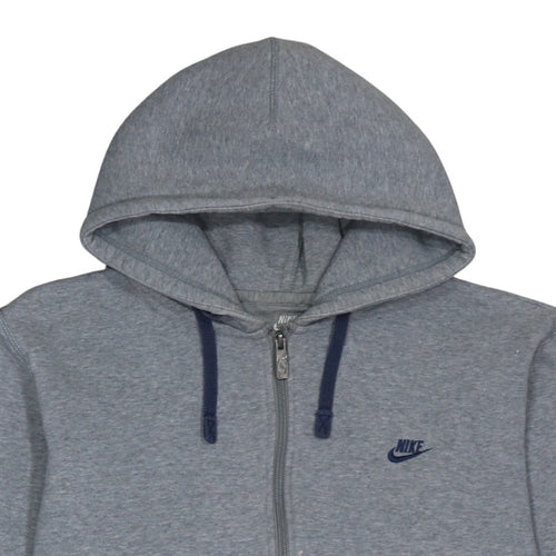 Nike Men's Grey Full Zip Fleece Hoodie XL