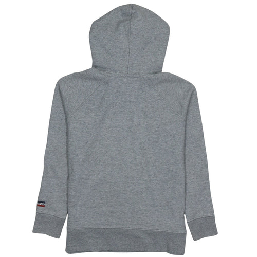 Levi's Mens Grey Pullover Hoodie Medium Logo Print Fleece