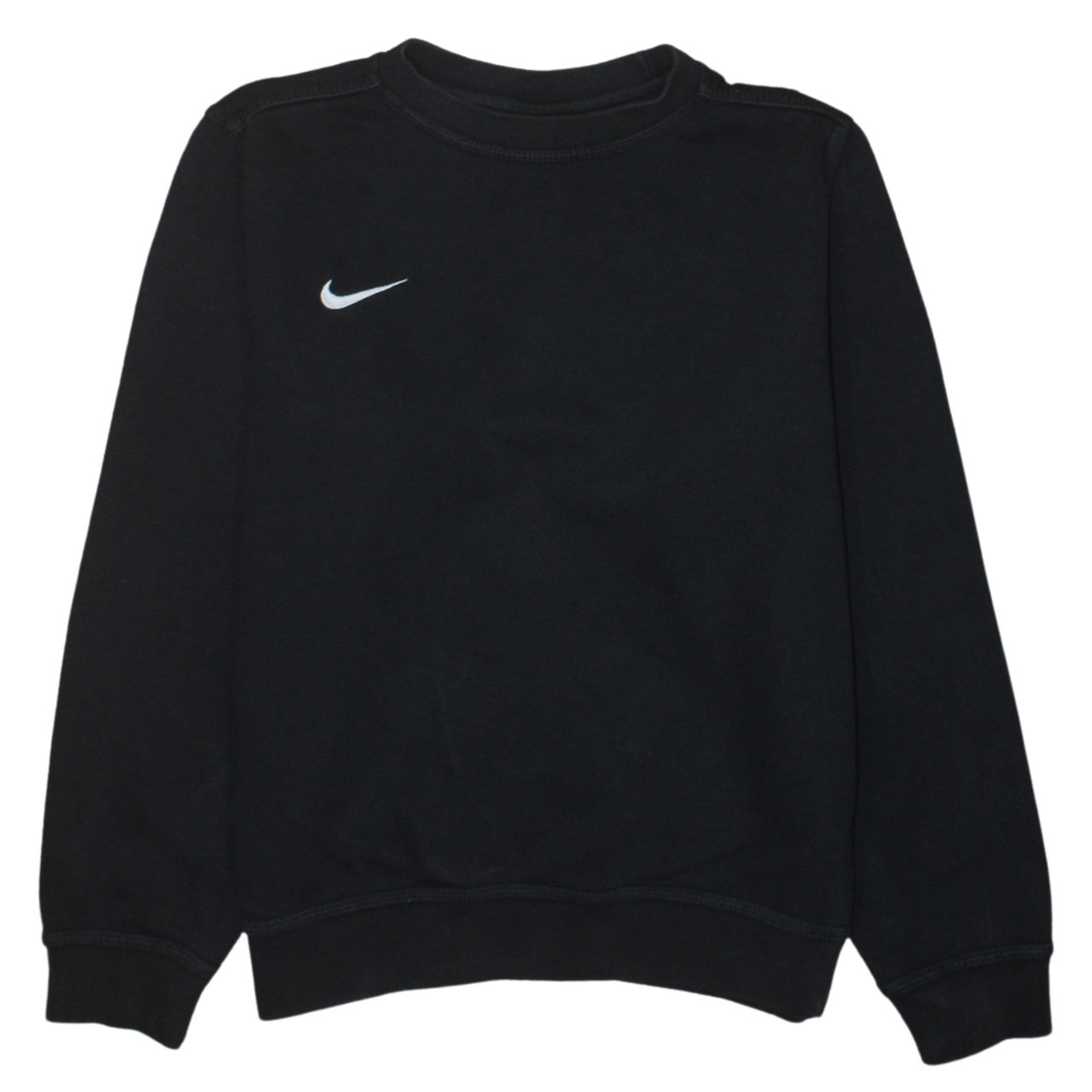 Nike Boys Black Crew Neck Sweatshirt L 12-13 Years Cotton Blend