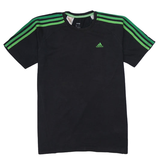 Adidas Boys Black Short Sleeve Sports T-Shirt Size 15-16 Years
