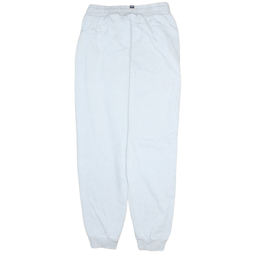 Puma Boys White Jogger Sweatpants 15-16 Yrs Fleece Comfort Active Trousers