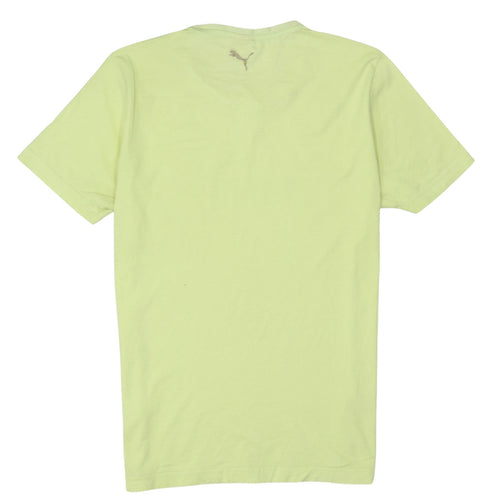 Puma Men's Green Cotton Crew Neck Sports T-Shirt M