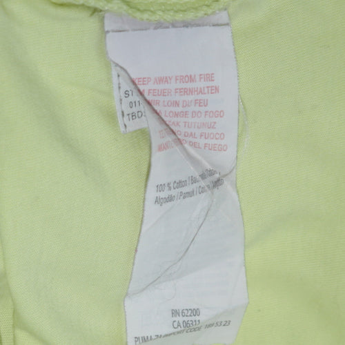 Puma Men's Green Cotton Crew Neck Sports T-Shirt M