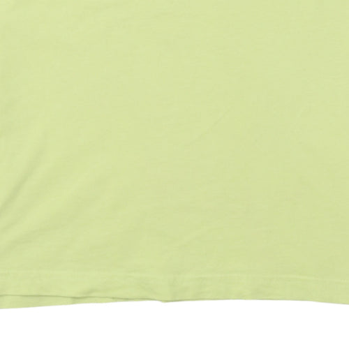 Puma Men's Green Cotton Crew Neck Sports T-Shirt M