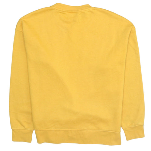 Disney Women Yellow Mickey & Co Sweatshirt S 10/12 Cotton Blend