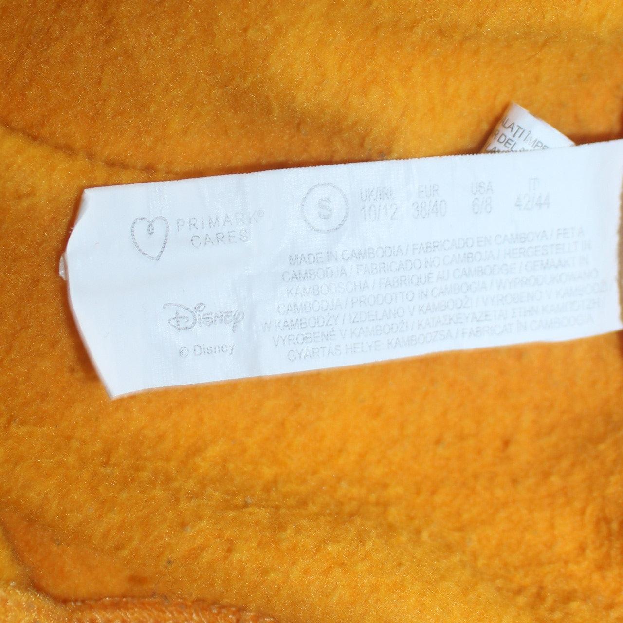 Disney Women Yellow Mickey & Co Sweatshirt S 10/12 Cotton Blend