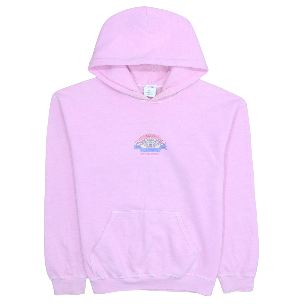 Urban Outfitters Womens Pink XS Pullover Hoodie Okinawa Graphic