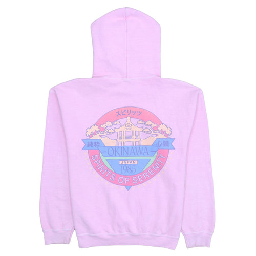 Urban Outfitters Womens Pink XS Pullover Hoodie Okinawa Graphic