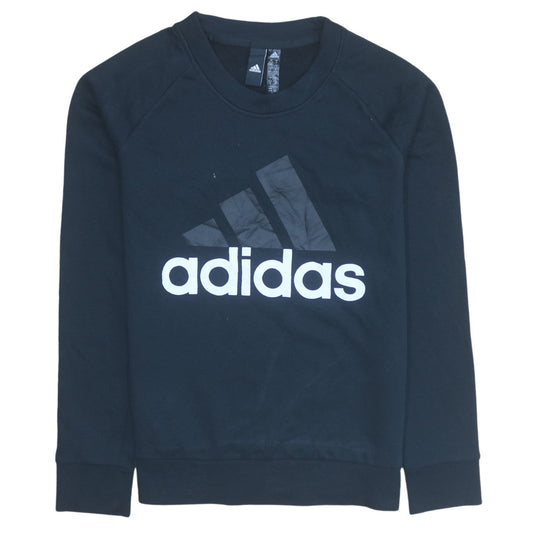 Adidas Women's Black Medium Pullover Sweatshirt Crew Neck Classic Fit