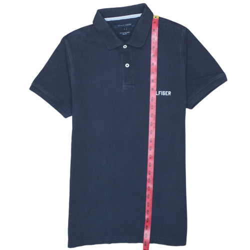 Tommy Hilfiger Men's Blue Slim Fit Cotton Polo Shirt Size S