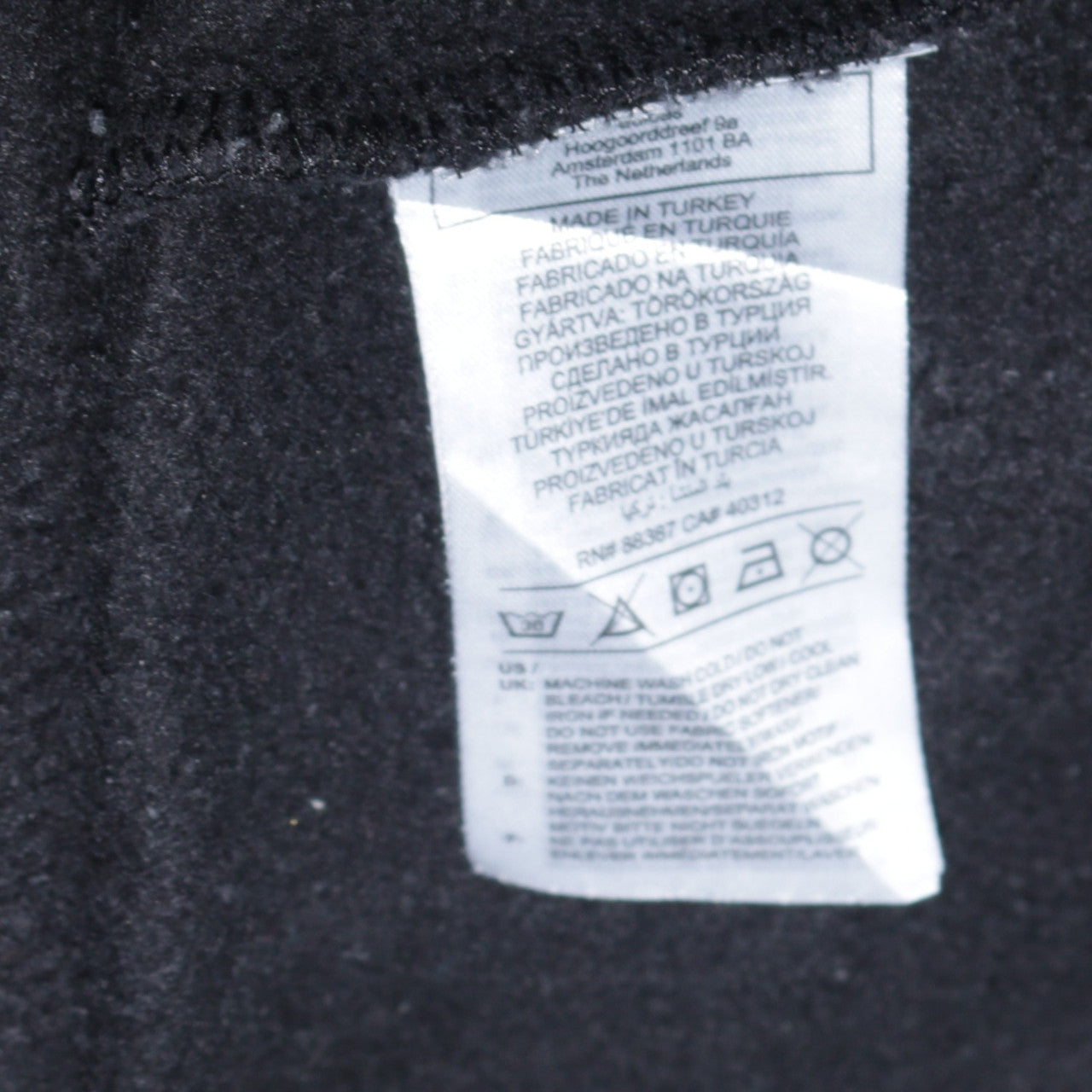 adidas Men's Black Small Pullover Sweatshirt Crew Neck Logo