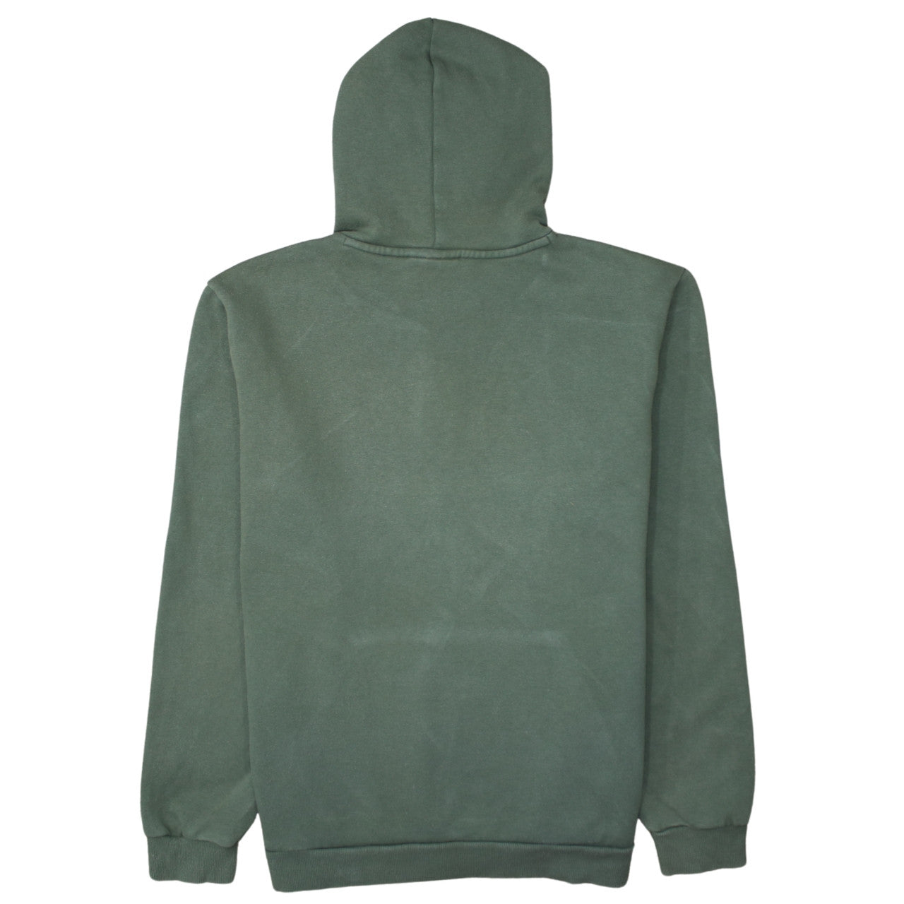 Puma Men's Green Pullover Hoodie L Logo Front Kangaroo Pocket