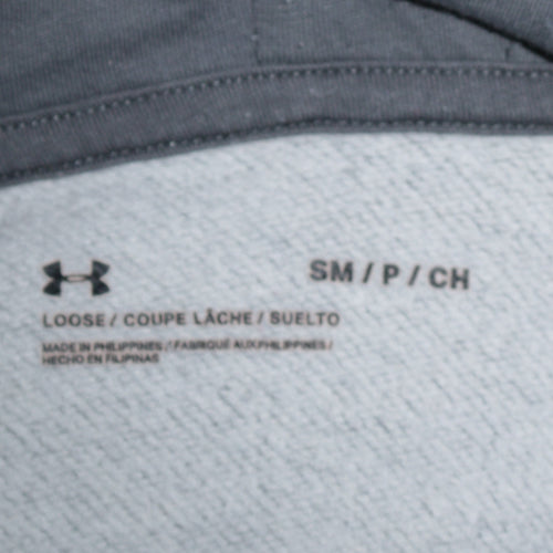 Under Armour Men's Grey Pullover Hoodie Small Relaxed Fit