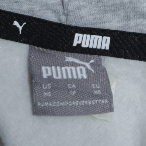 Puma Men's Grey XS Pullover Hoodie Regular Fit Fleece