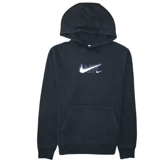 Nike Men's Black Small Pullover Hoodie with Air Logo