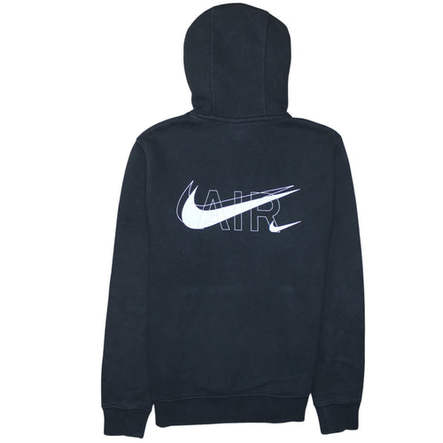 Nike Men's Black Small Pullover Hoodie with Air Logo