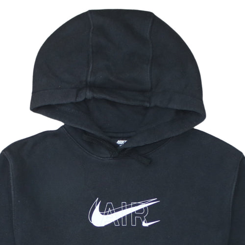 Nike Men's Black Small Pullover Hoodie with Air Logo