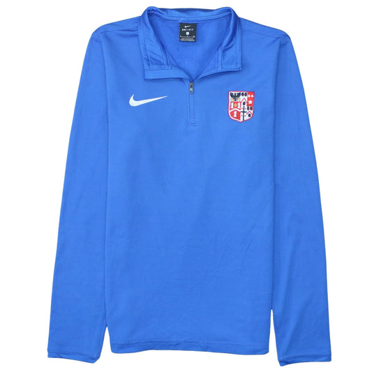 Nike Men's Blue Dri-Fit 1/4 Zip Athletic Sweatshirt Size S