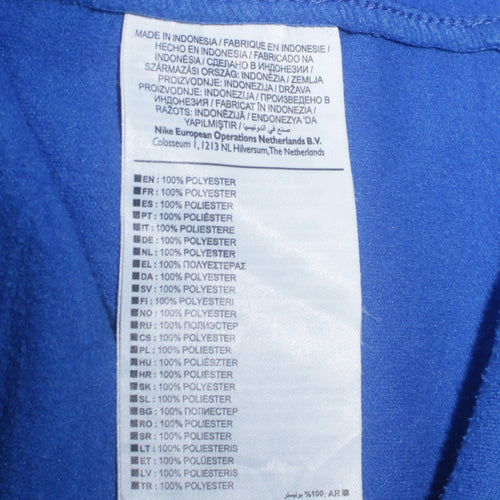Nike Men's Blue Dri-Fit 1/4 Zip Athletic Sweatshirt Size S