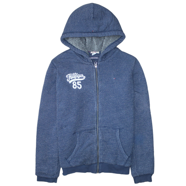 Tommy Hilfiger Boys Blue Full Zip Hooded Sweatshirt Size 164 (Age 13-14)