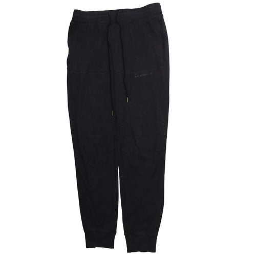 Under Armour Men's Black Jogger Sweatpants Size L Fitted Fleece
