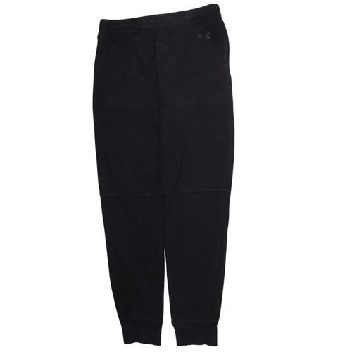 Under Armour Men's Black Jogger Sweatpants Size L Fitted Fleece