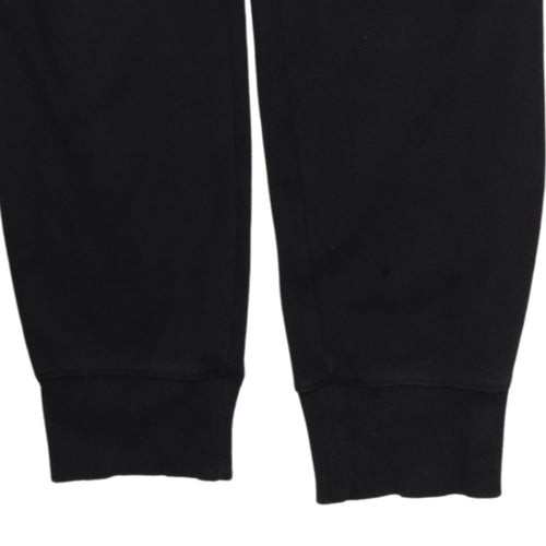 Under Armour Men's Black Jogger Sweatpants Size L Fitted Fleece