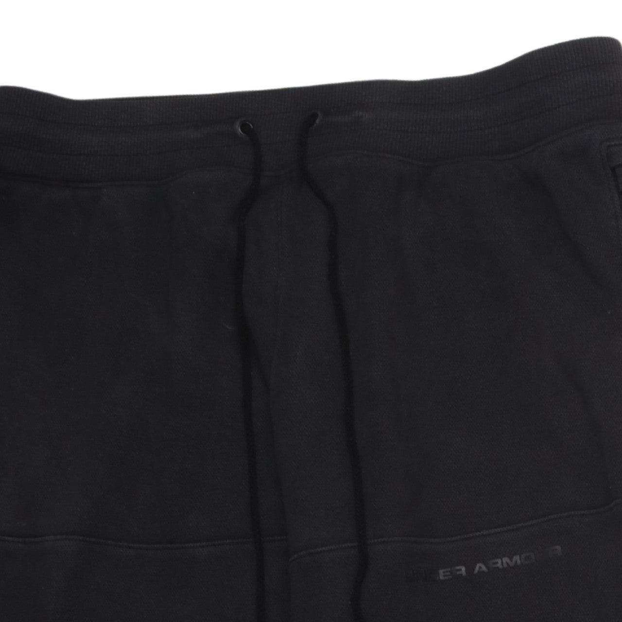 Under Armour Men's Black Jogger Sweatpants Size L Fitted Fleece