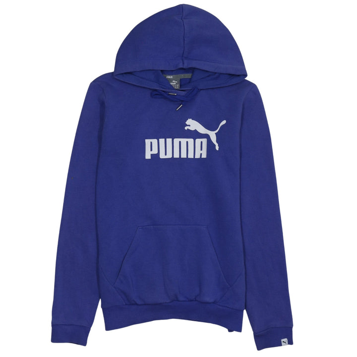 Puma Women's Blue Hooded Pullover Sweatshirt Size 10
