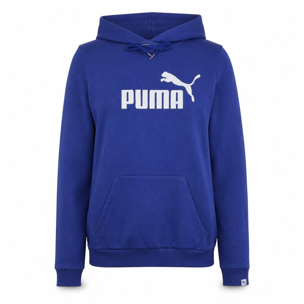 Front view of Puma Women's Blue Hooded Pullover Sweatshirt, size 10