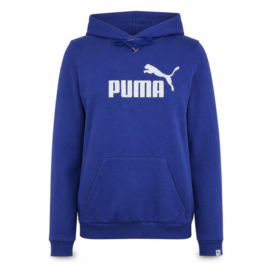 Front view of Puma Women's Blue Hooded Pullover Sweatshirt, size 10