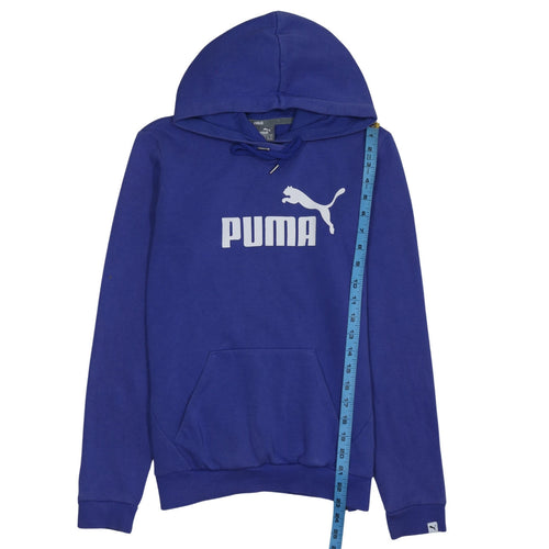 Puma Women's Blue Hooded Pullover Sweatshirt Size 10