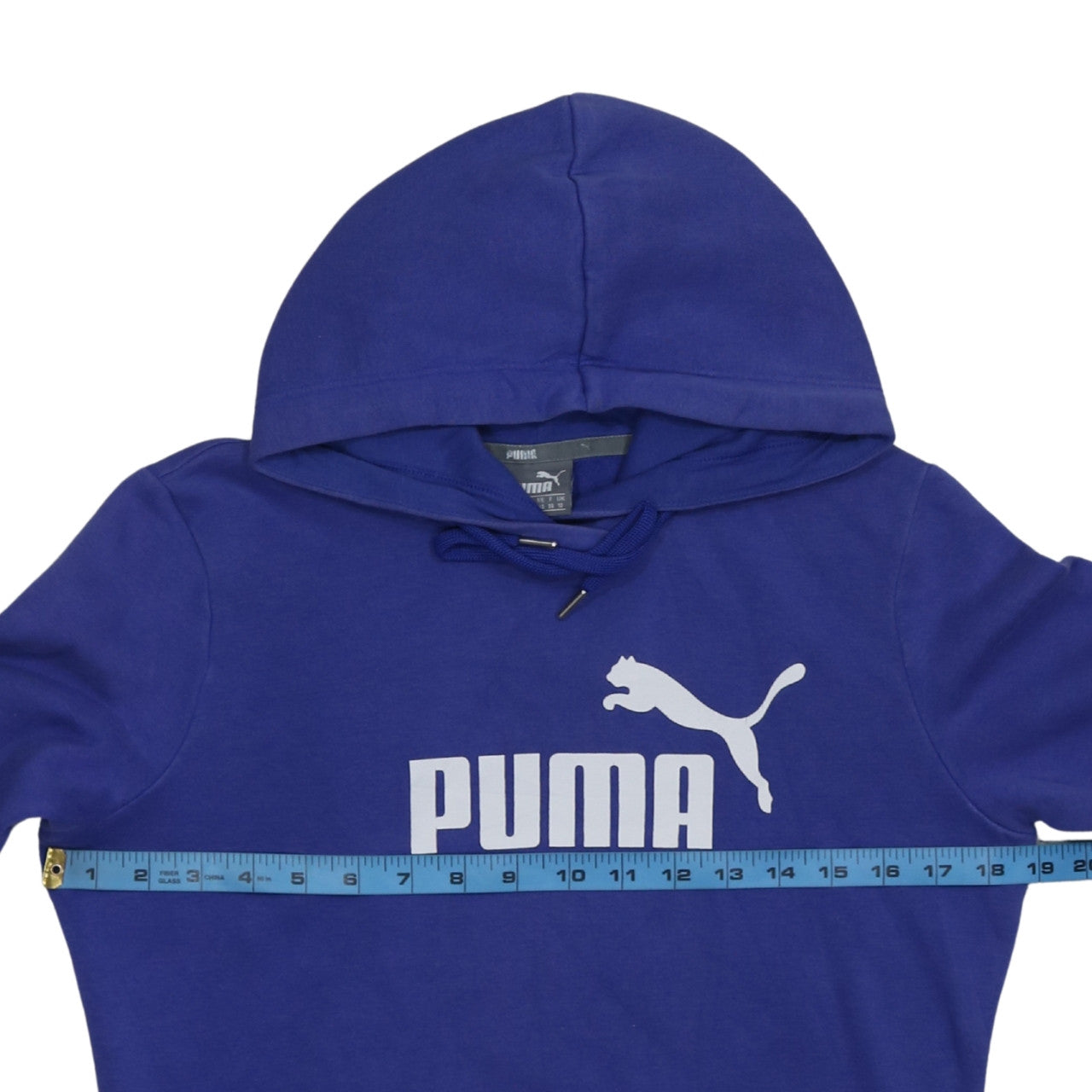 Puma Women's Blue Hooded Pullover Sweatshirt Size 10