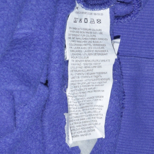 Puma Women's Blue Hooded Pullover Sweatshirt Size 10