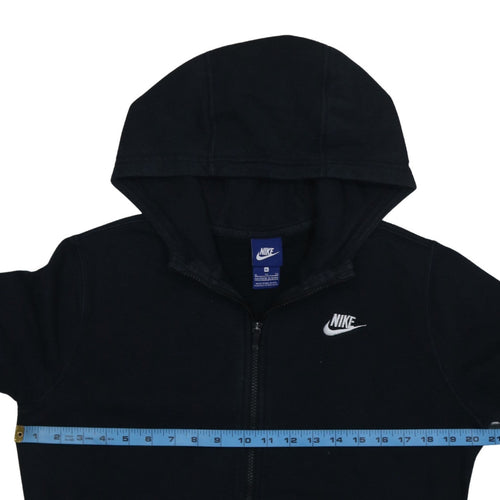 Nike Boys Black Colourblock Full Zip Hoodie XL 13-15 Years Cotton Blend