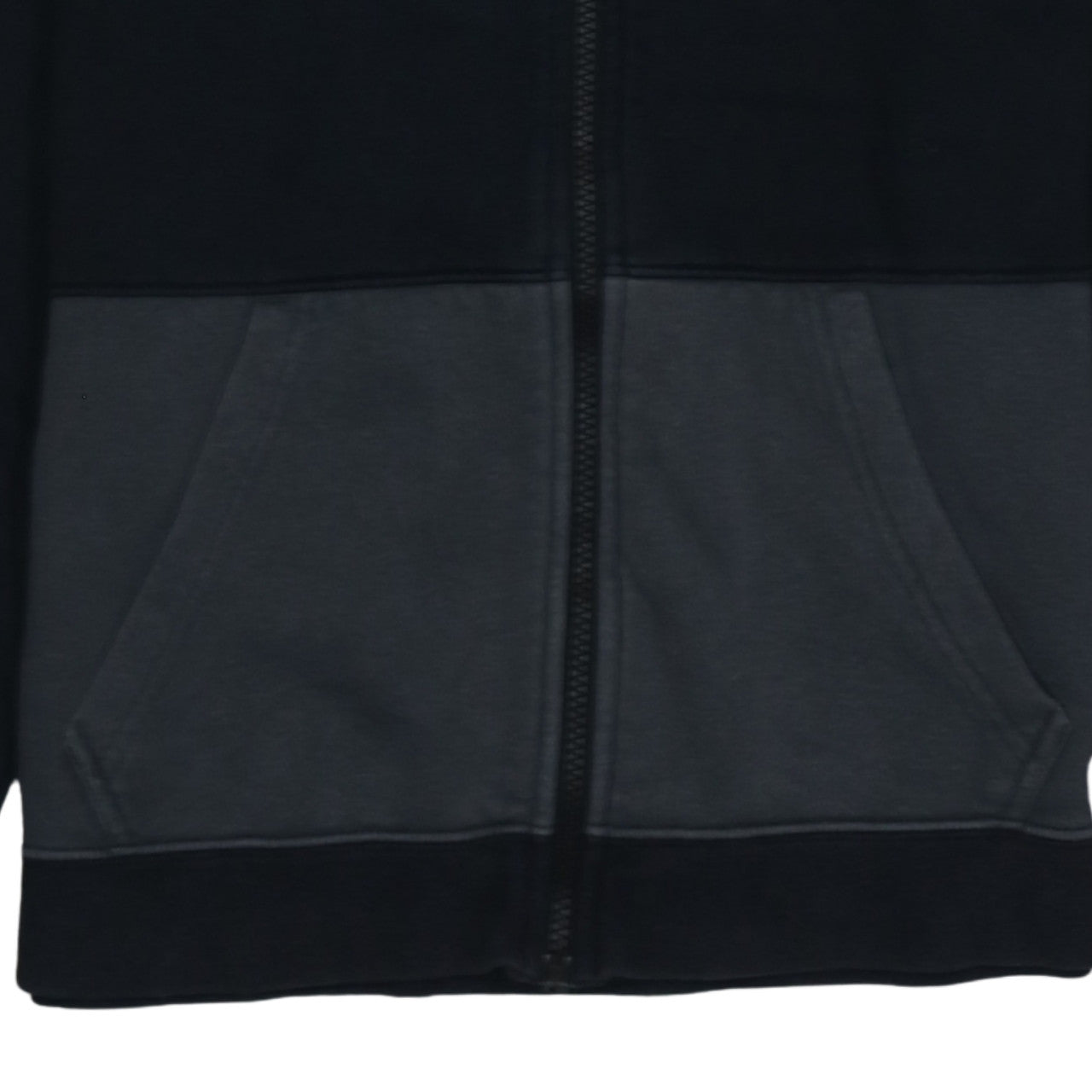Nike Boys Black Colourblock Full Zip Hoodie XL 13-15 Years Cotton Blend