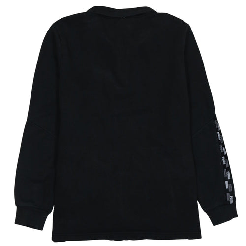 Puma Men’s Black 1/4 Zip Fleece Sweatshirt M Regular Fit