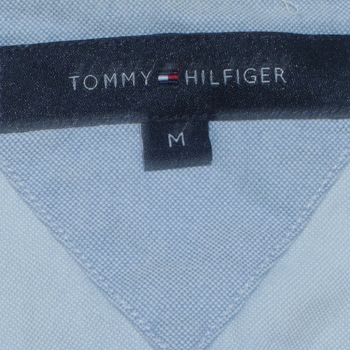 Tommy Hilfiger Men's Light Blue Cotton Button-Up Shirt M Classic Fit