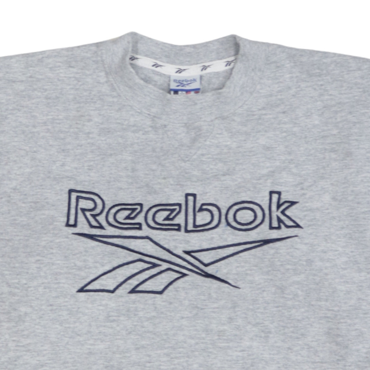 Reebok Boys Grey XL Pullover Fleece Sweatshirt with Embroidered Logo
