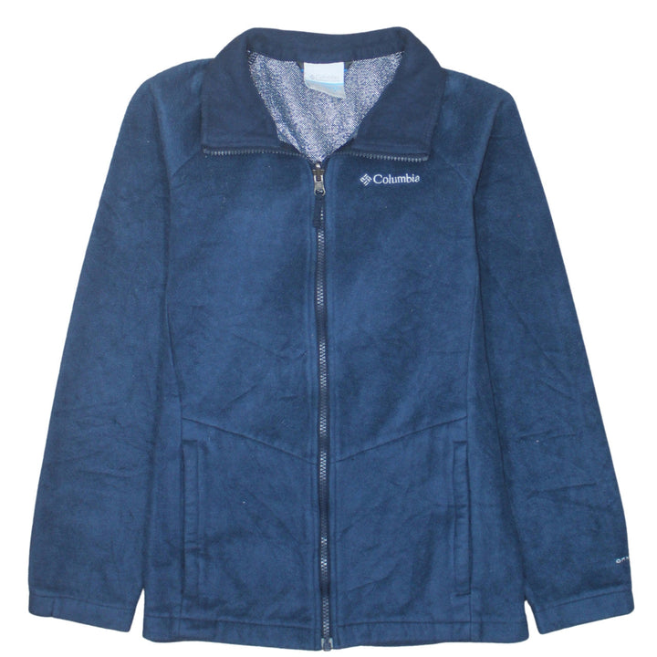 Columbia Womens Blue L Fleece Full Zip Interchange Active Jacket