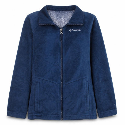 Columbia Womens Blue L Fleece Full Zip Interchange Active Jacket
