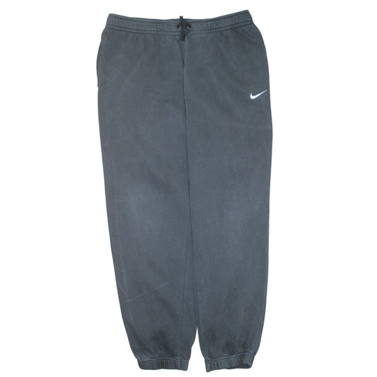 Nike Men's Black Jogger Sweatpants L Fleece Drawstring Trousers