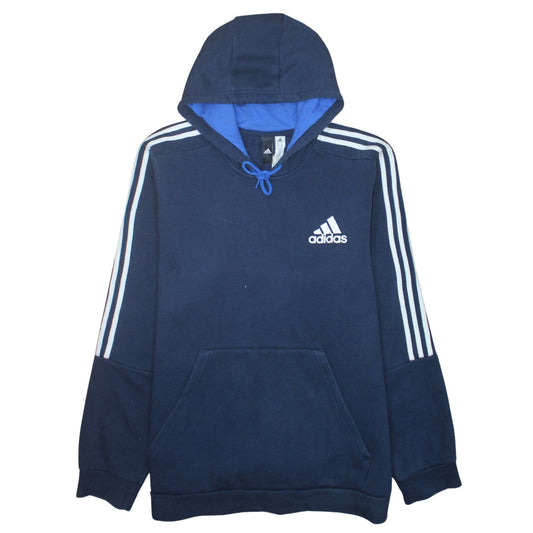Adidas Men's Blue 2XL Pullover Hoodie Fleece Sportswear