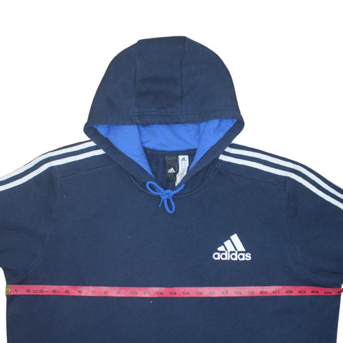 Adidas Men's Blue 2XL Pullover Hoodie Fleece Sportswear