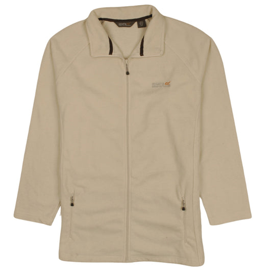 Regatta Womens Beige Fleece Full Zip Outdoor Jacket Size 18
