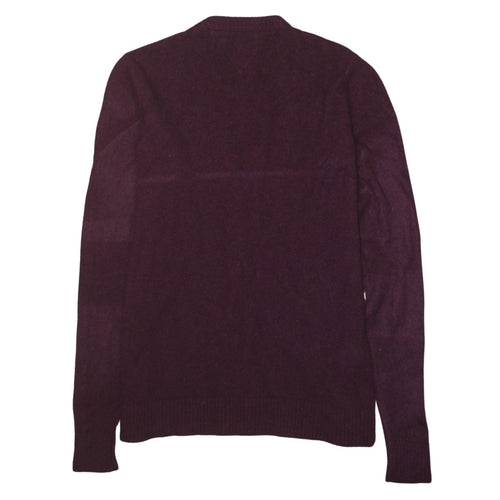 Tommy Hilfiger Men’s Red Crew Neck Wool Jumper 2XL