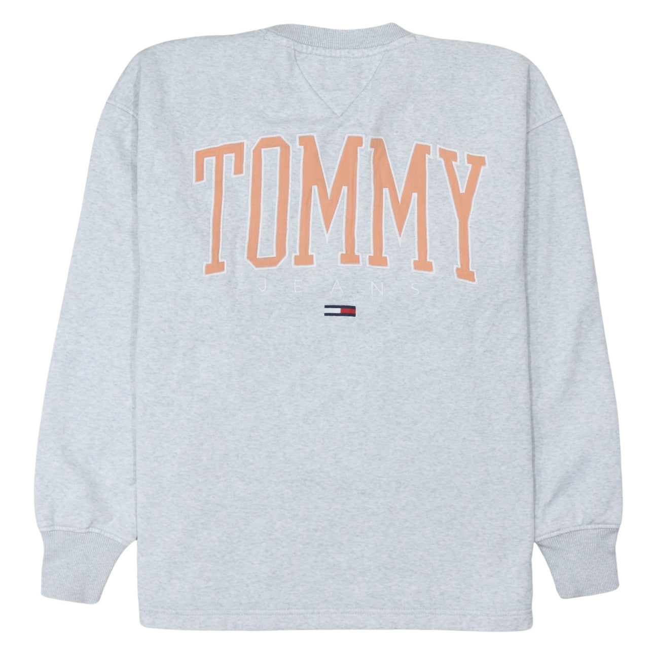 Tommy Jeans Mens Grey Logo Crew Neck Pullover Sweatshirt M