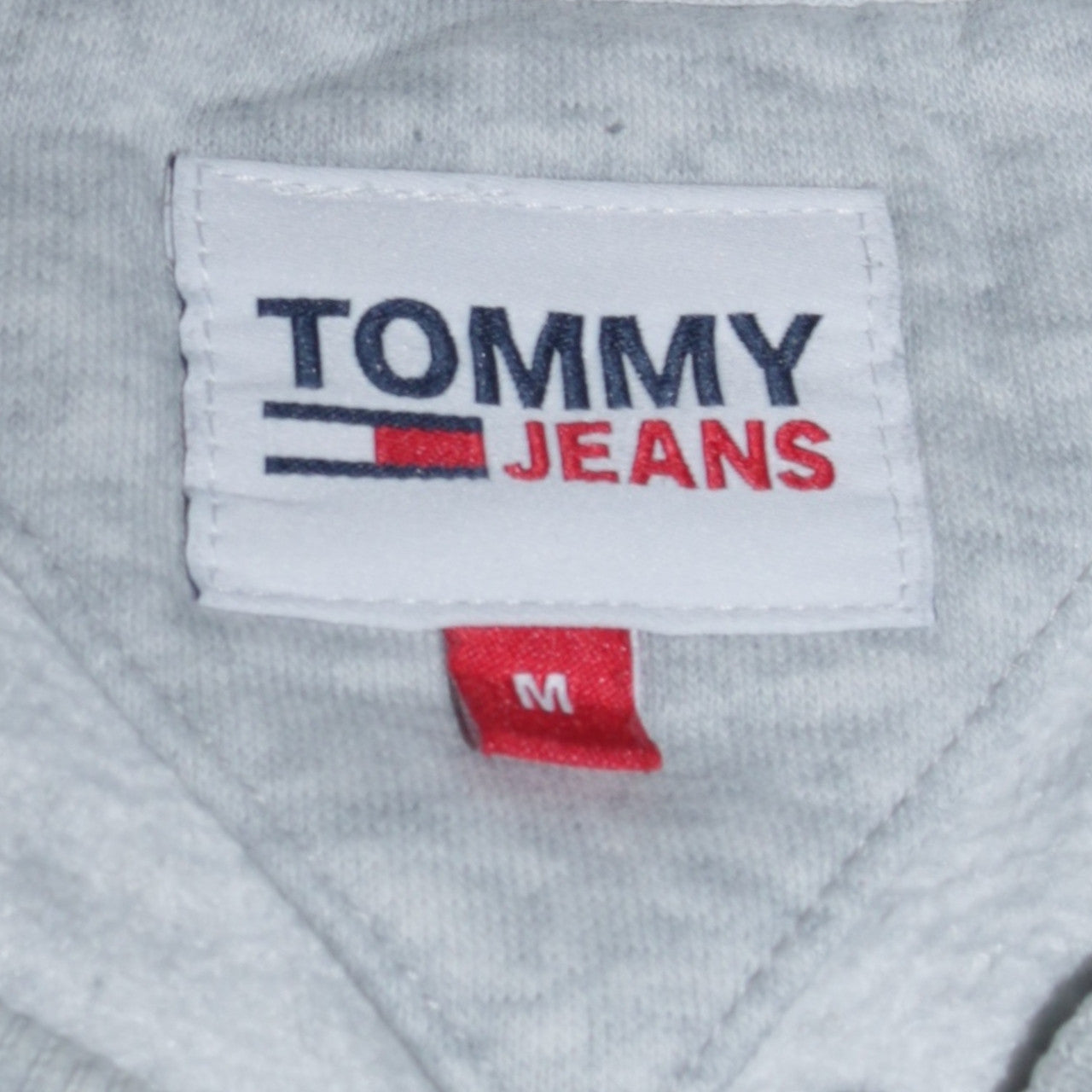 Tommy Jeans Mens Grey Logo Crew Neck Pullover Sweatshirt M