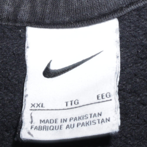 Nike Women’s Black XXL Pullover Hoodie with White Swoosh Logo
