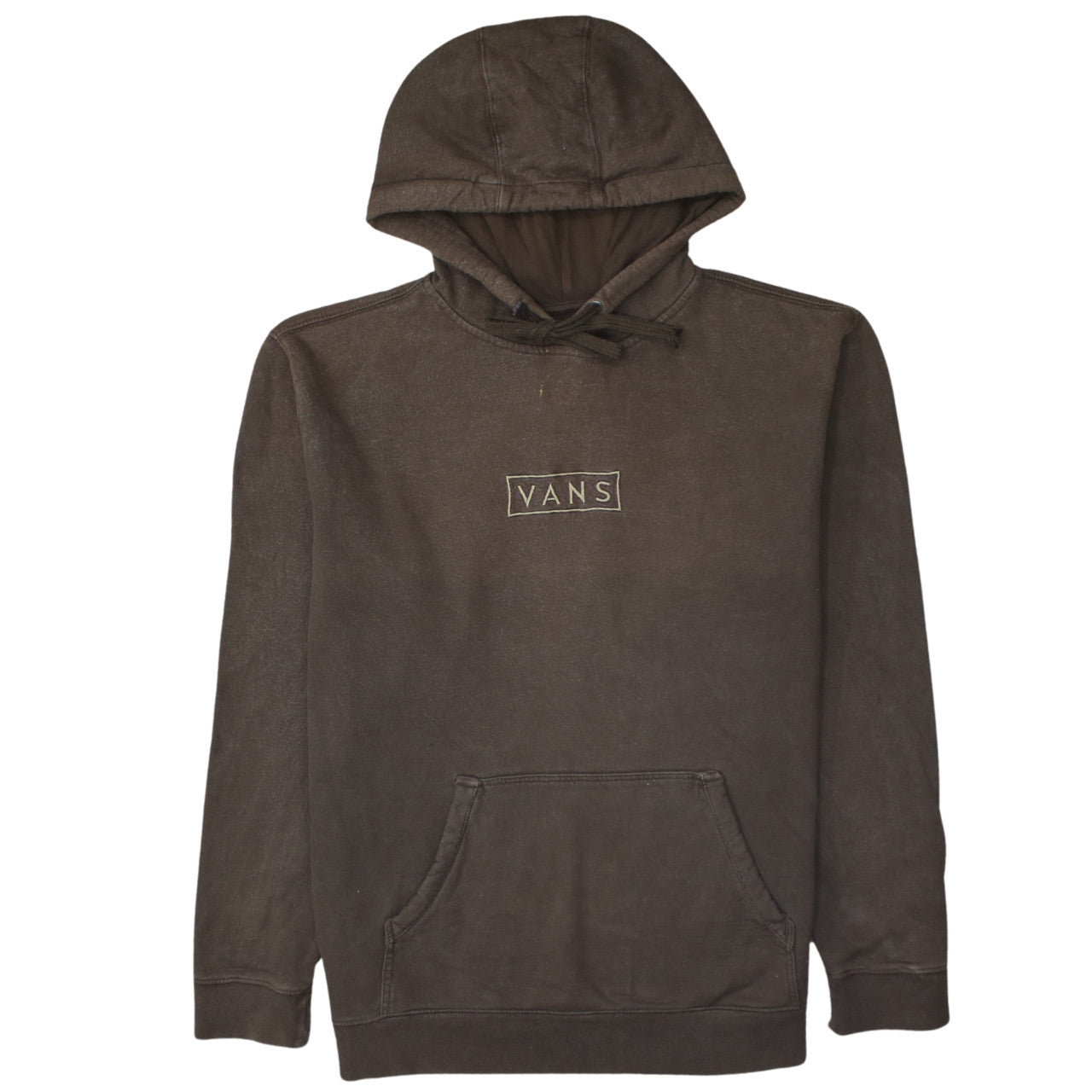 Vans Men's Brown Pullover Hoodie Medium Cotton Fleece Casual